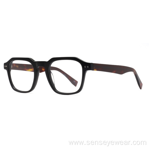 Square Design Mens Acetate Optical Frame Glasses